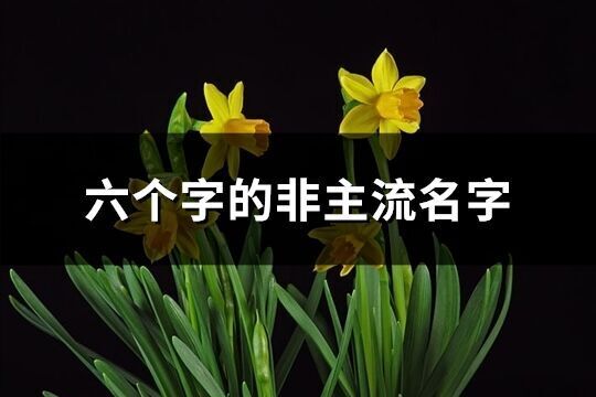 六個字的非主流名字(優(yōu)選268個)
