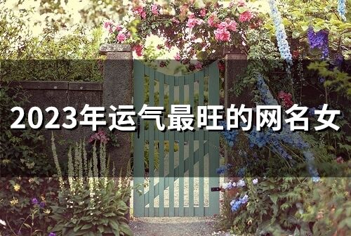2023年運氣最旺的網名女 運氣比較旺的網名女