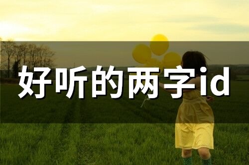好聽的兩字id(66個(gè))