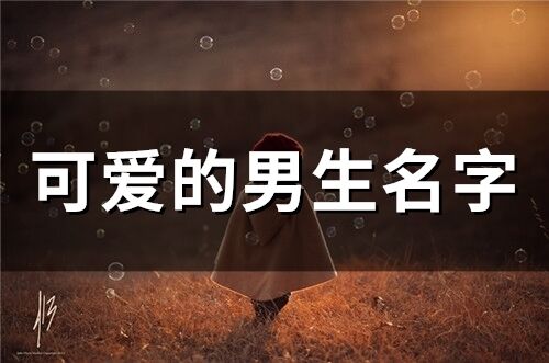 可愛的男生名字(精選62個)