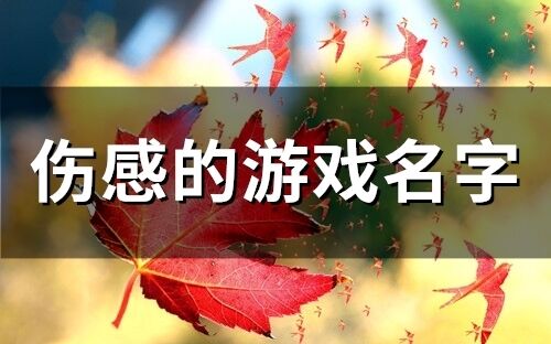 傷感的游戲名字(205個(gè))