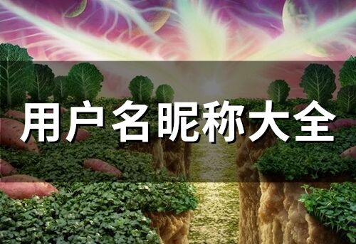 用戶名昵稱大全(174個(gè))