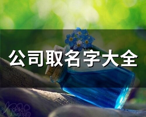 公司取名字大全(199個)