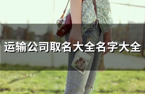 運(yùn)輸公司取名大全名字大全(精選299個(gè))