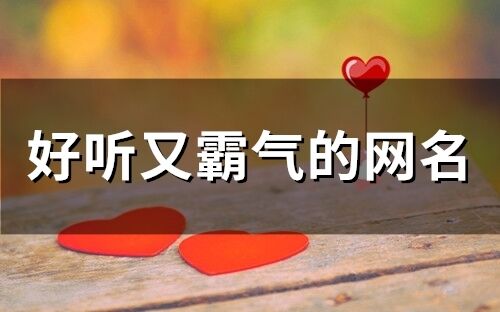 好聽又霸氣的網(wǎng)名(123個(gè))