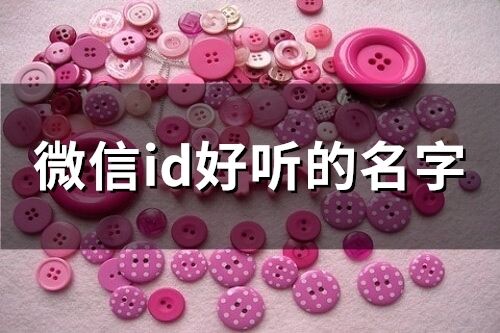 微信id好聽的名字(精選102個)
