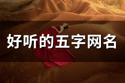 好聽的五字網名(精選817個)