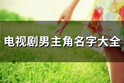 電視劇男主角名字大全(精選346個(gè))