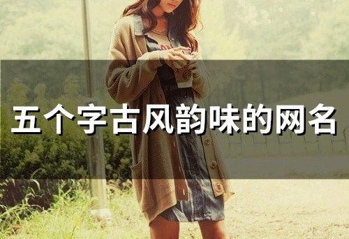五個字古風韻味的網名(511個)