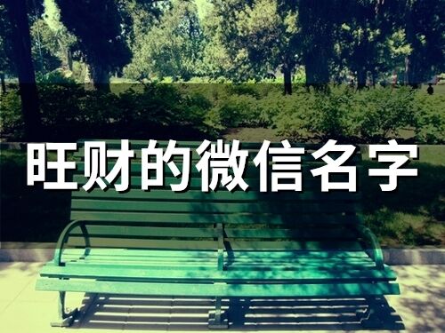 旺財的微信名字(81個)