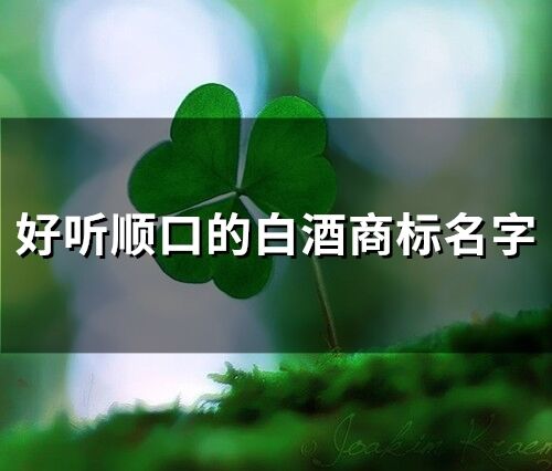 好聽順口的白酒商標名字(60個)