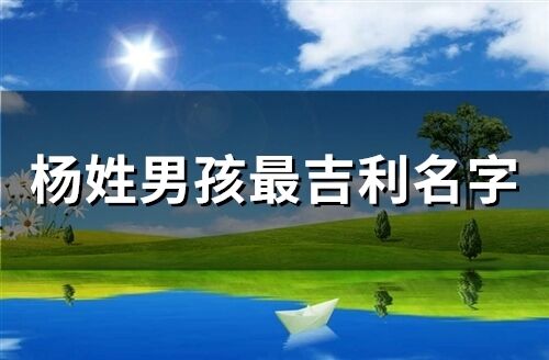 楊姓男孩最吉利名字(147個)