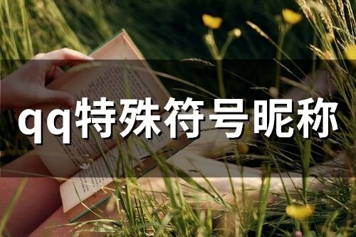 qq特殊符號昵稱(93個(gè))