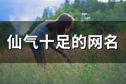 仙氣十足的網名(精選117個)
