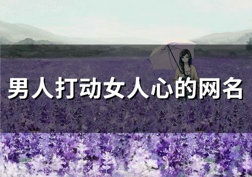 男人打動(dòng)女人心的網(wǎng)名(精選420個(gè))