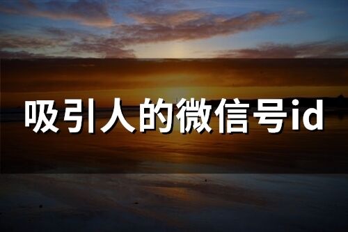 吸引人的微信號id(精選79個)