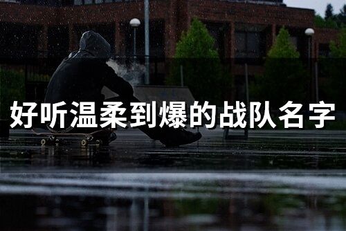 好聽溫柔到爆的戰隊名字(140個)