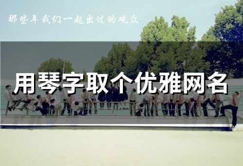 用琴字取個優(yōu)雅網(wǎng)名(精選100個)