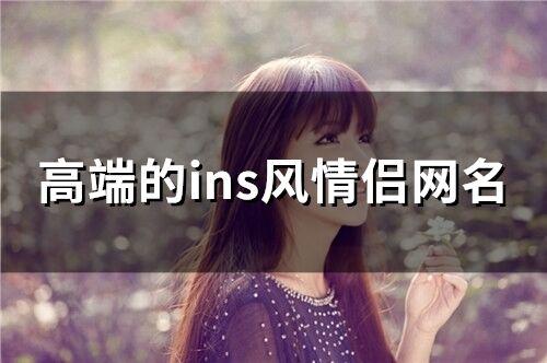 高端的ins風(fēng)情侶網(wǎng)名(精選152個(gè))