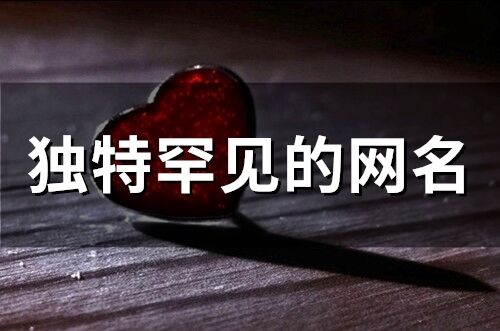 獨特罕見的網名(精選92個)