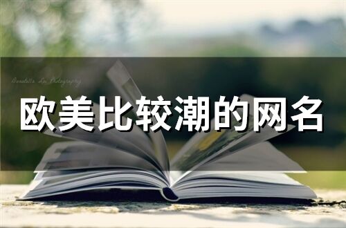 歐美比較潮的網(wǎng)名(精選92個(gè))