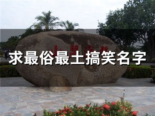 求最俗最土搞笑名字(84個)