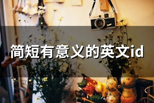 簡短有意義的英文id(182個)