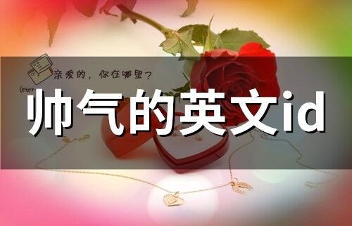 帥氣的英文id(142個(gè))