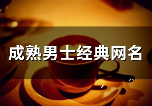 成熟男士經典網名(84個)
