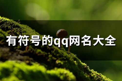 有符號的qq網名大全(精選60個)