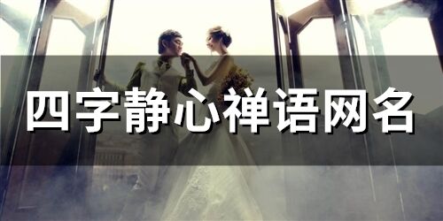 四字靜心禪語網名(136個)