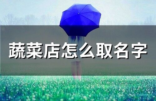 蔬菜店怎么取名字(410個)