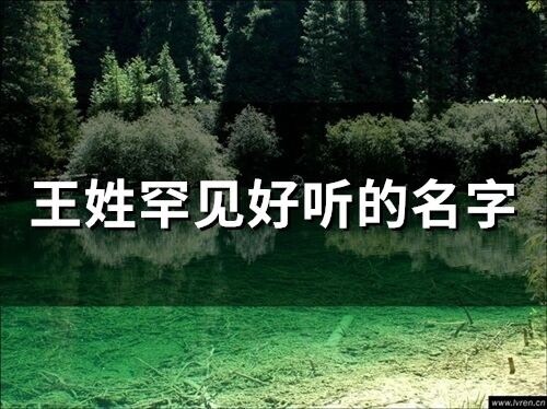 王姓罕見好聽的名字(精選201個(gè))