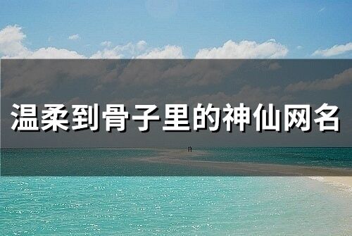 溫柔到骨子里的神仙網名(287個)