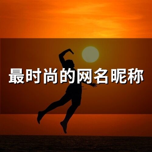 最時尚的網名昵稱(241個)