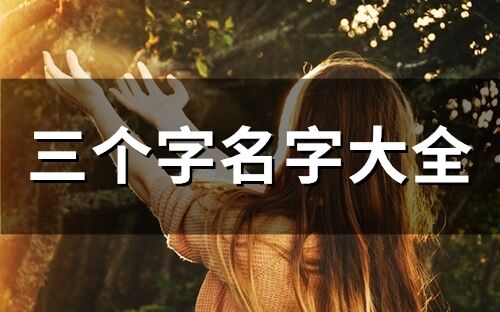 三個字名字大全(66個)