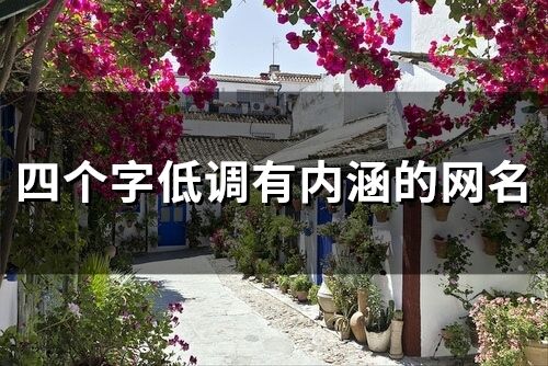 四個字低調有內涵的網名 簡單干凈成熟四字網名