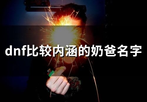 dnf比較內涵的奶爸名字