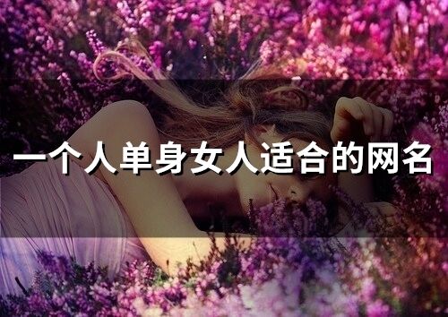 一個人單身女人適合的網(wǎng)名 一個人無依無靠的網(wǎng)名