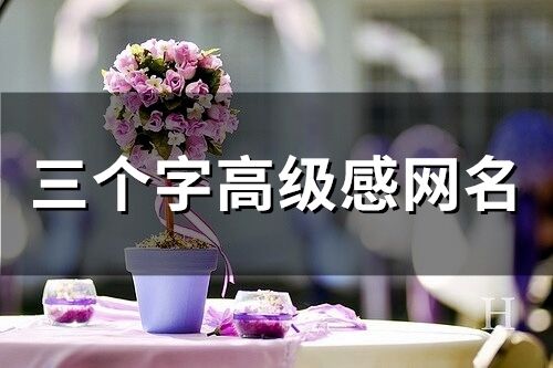 三個字高級感網名 三字高雅不俗的網名