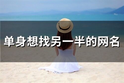 單身想找另一半的網名
