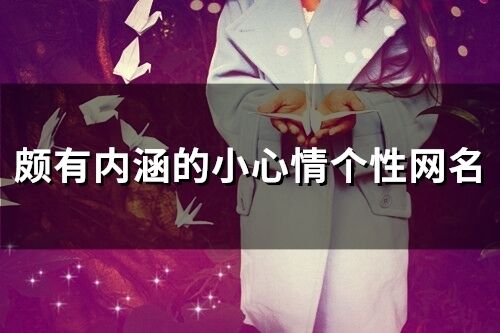 頗有內(nèi)涵的小心情個(gè)性網(wǎng)名 帶有小情緒的網(wǎng)名