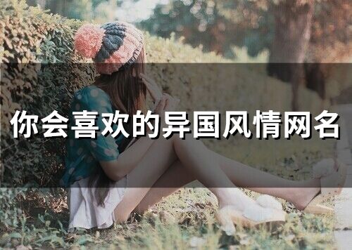 你會喜歡的異國風(fēng)情網(wǎng)名