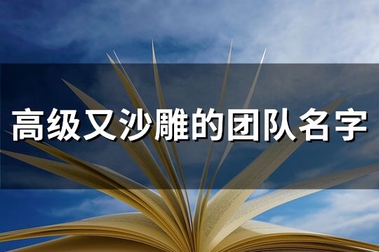 高級又沙雕的團隊名字(優選125個)