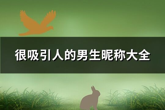 很吸引人的男生昵稱大全(優選714個)