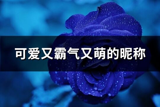 可愛又霸氣又萌的昵稱(優選221個)