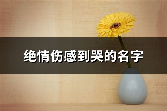 絕情傷感到哭的名字(共314個)