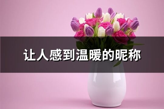 讓人感到溫暖的昵稱(345個)