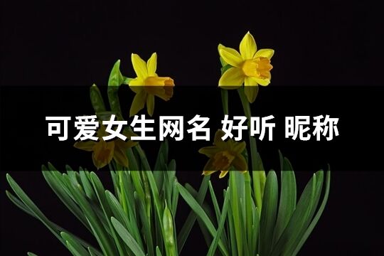 可愛女生網(wǎng)名 好聽 昵稱(精選582個(gè))