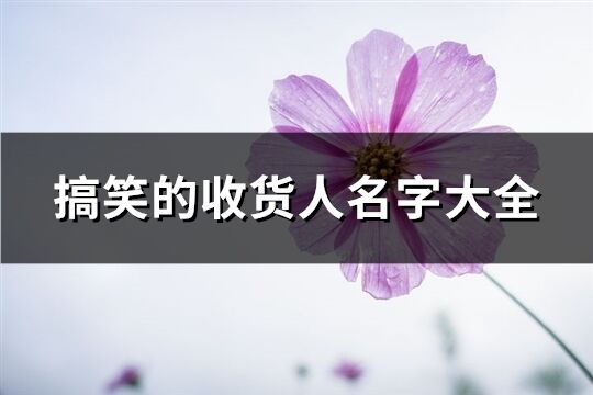 搞笑的收貨人名字大全(108個)